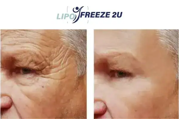 Mens before and after Morpheus 8 Bere Regis results.